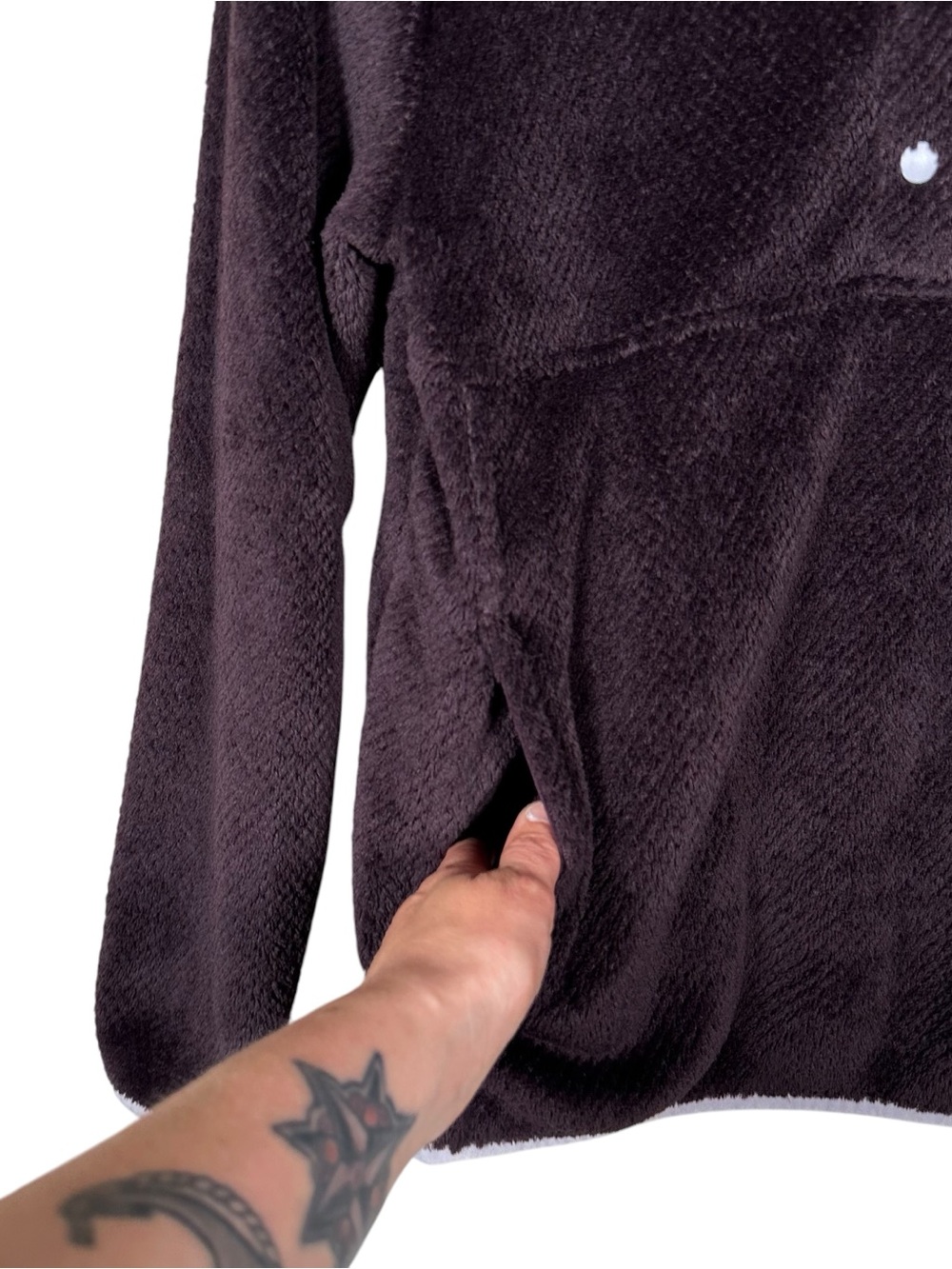 PATAGONIA Re-Tool Half-Snap Pullover in deep plum - Picture 6 of 10